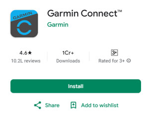 Garmin Connect app
